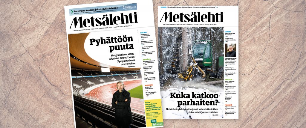 Metsälehden kansikuvia