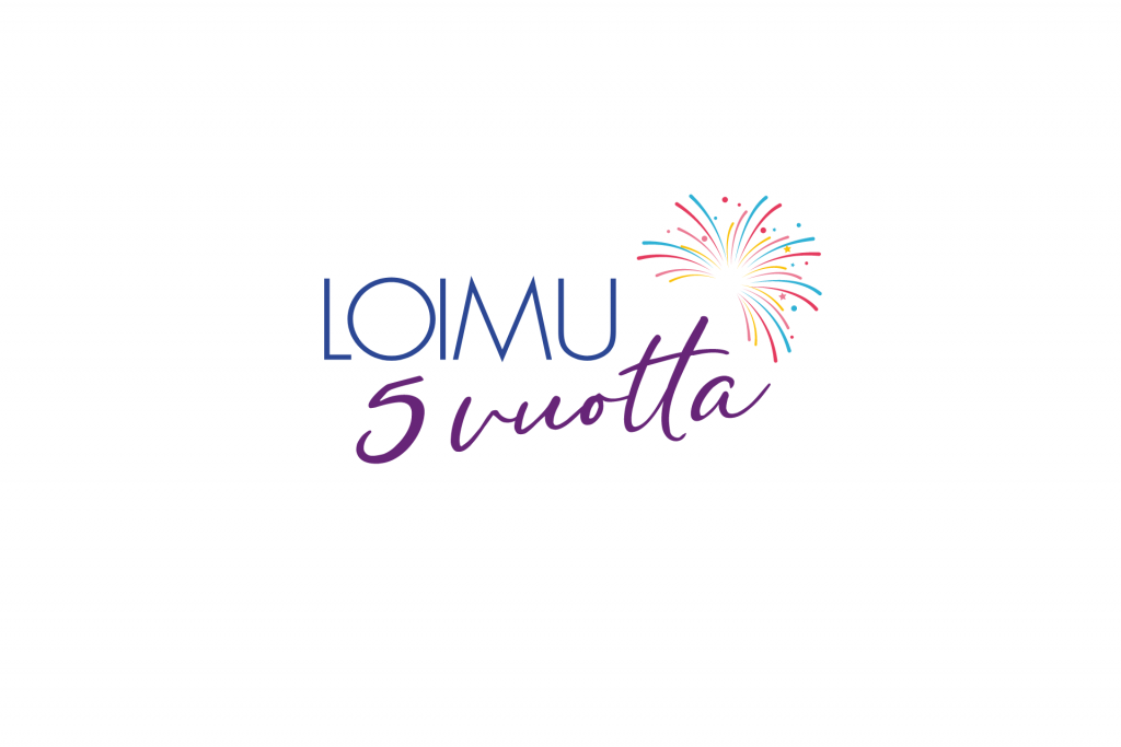 Loimu 5 vuotta -logo